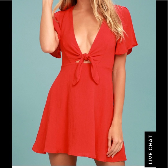 Lulus Dresses & Skirts - Lulu’s Sea Day Red Skater Dress